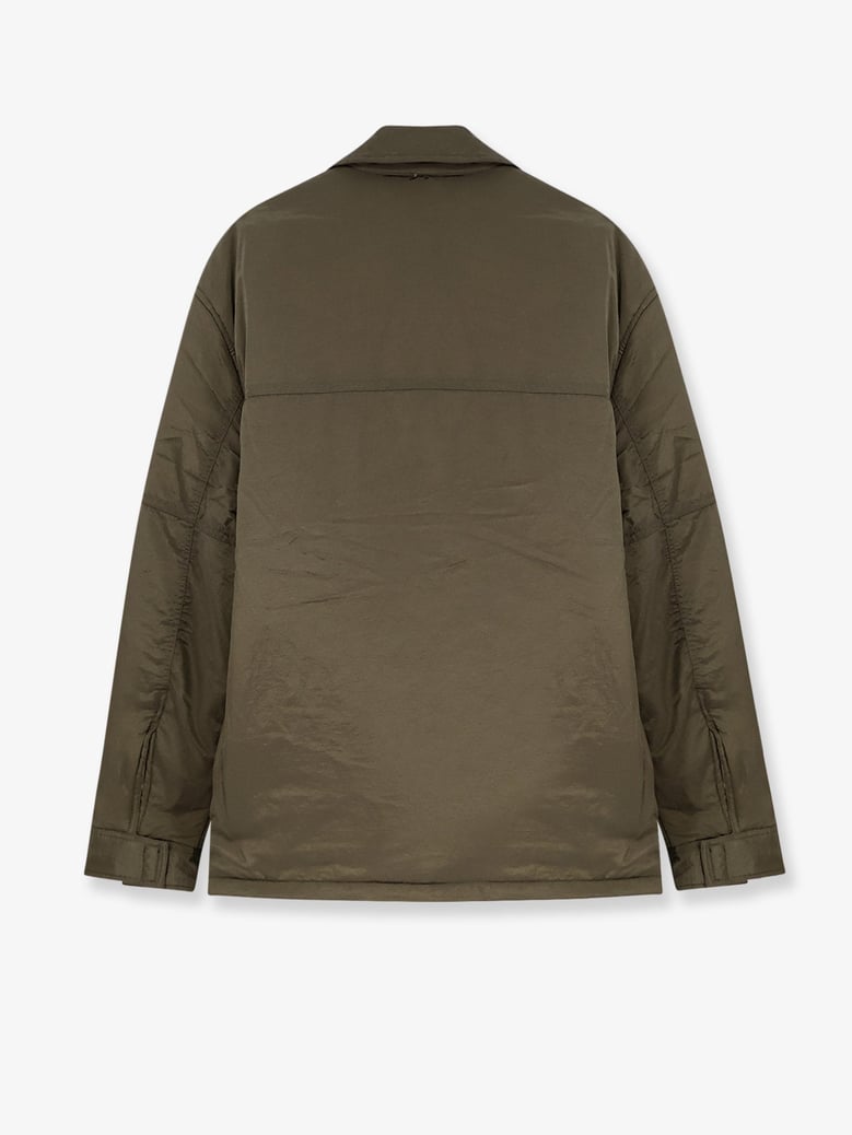 padded overshirt nylon jacket green by Selfnex