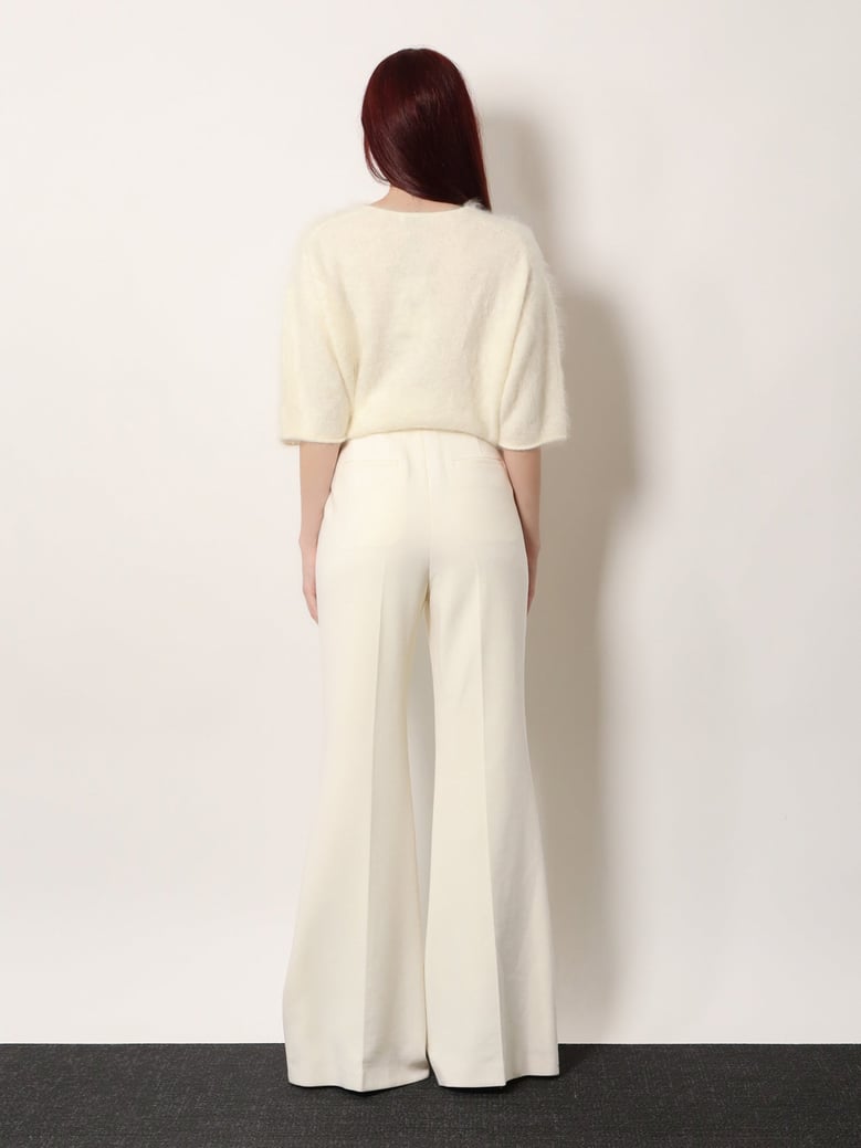 vonnie wool flared trousers by Selfnex