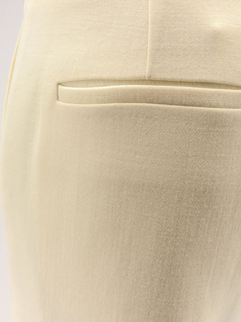 vonnie wool flared trousers by Selfnex