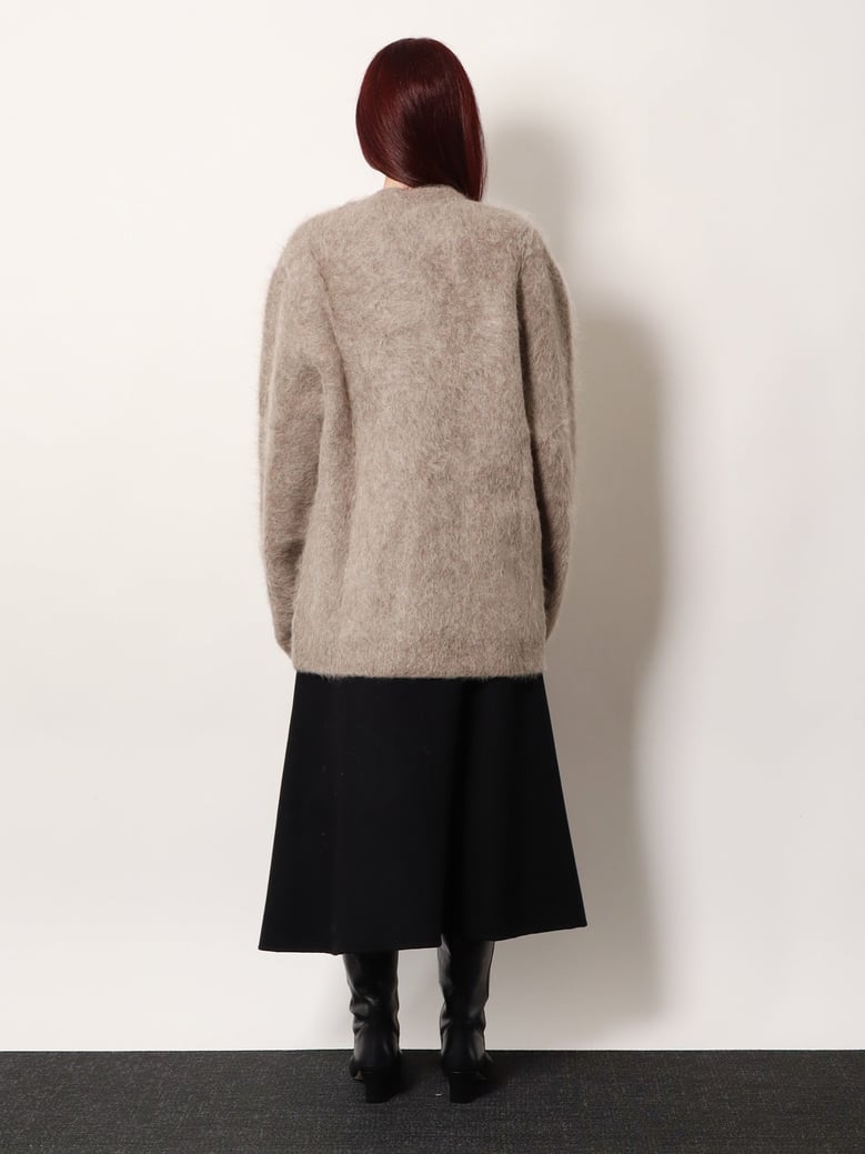 alpaca blend cardigan by Selfnex