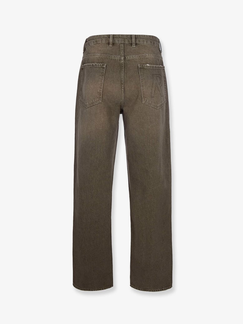 jeans with rewashed effect - brown by Selfnex