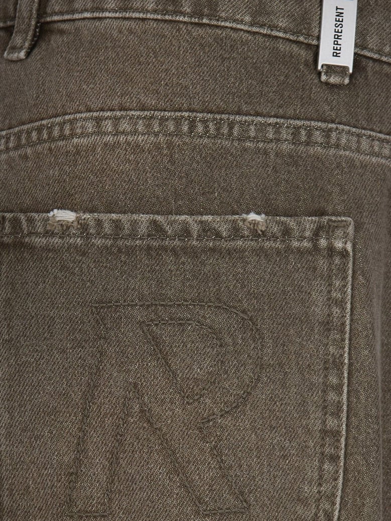 jeans with rewashed effect - brown by Selfnex
