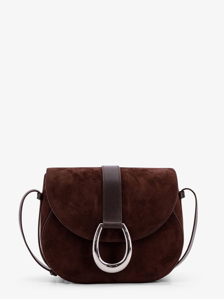 crossbody bag bella saddle brown suede by Selfnex