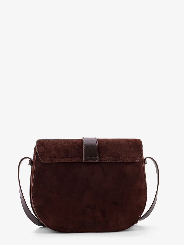 crossbody bag bella saddle brown suede by Selfnex