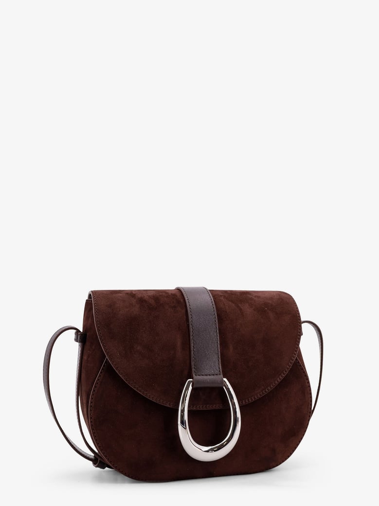 crossbody bag bella saddle brown suede by Selfnex