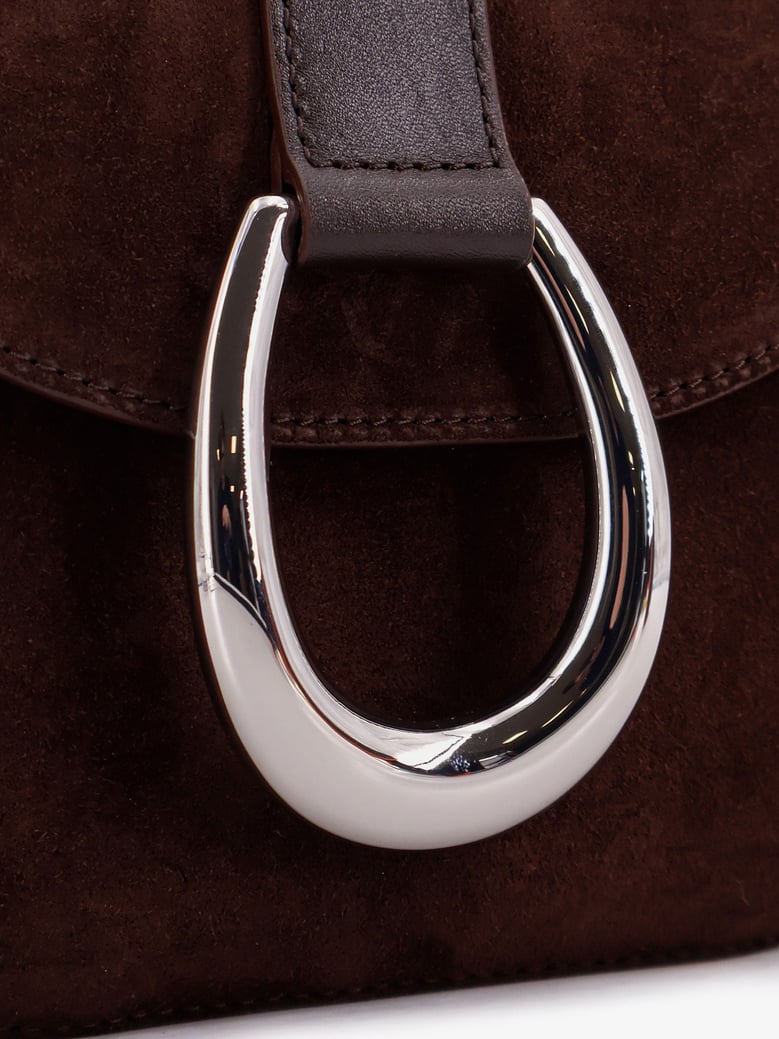 crossbody bag bella saddle brown suede by Selfnex