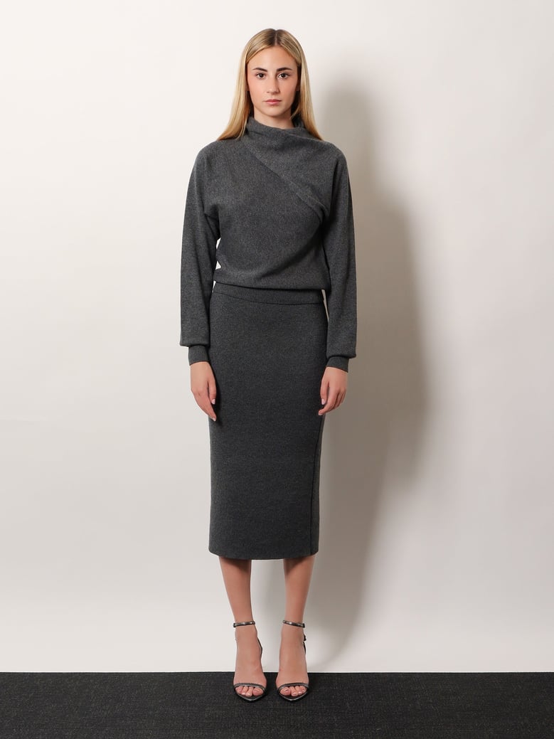 cashmere and cotton turtleneck sweater by Selfnex