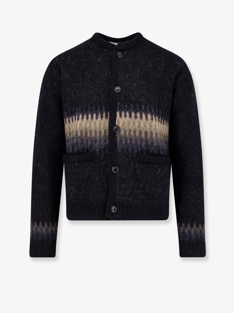 jacquard unisex alpaca cardigan by Selfnex