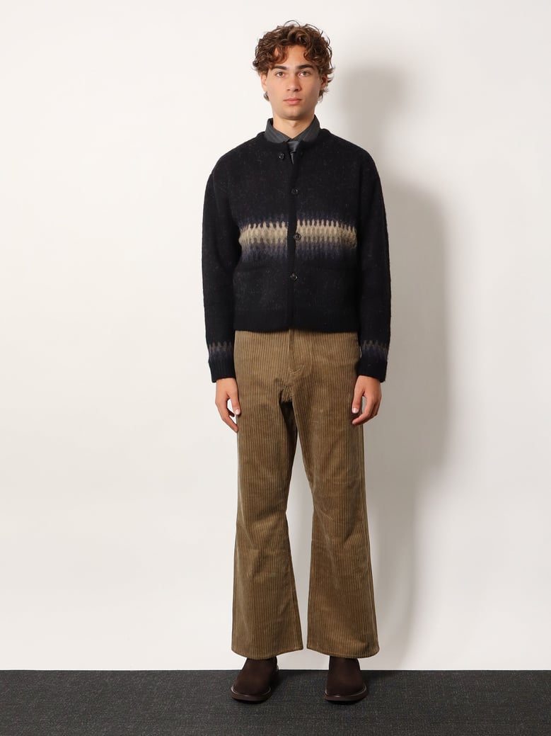 jacquard unisex alpaca cardigan by Selfnex
