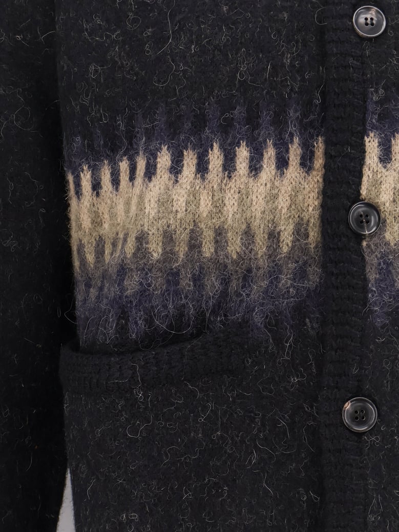 jacquard unisex alpaca cardigan by Selfnex