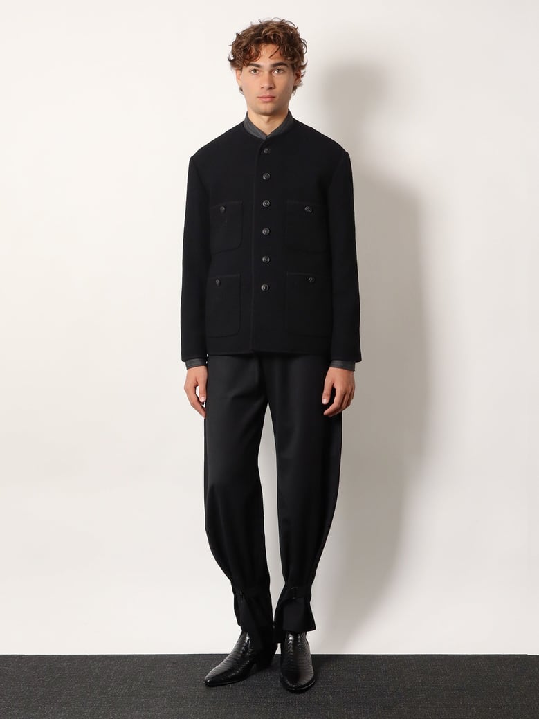 wool blend unisex trousers by Selfnex