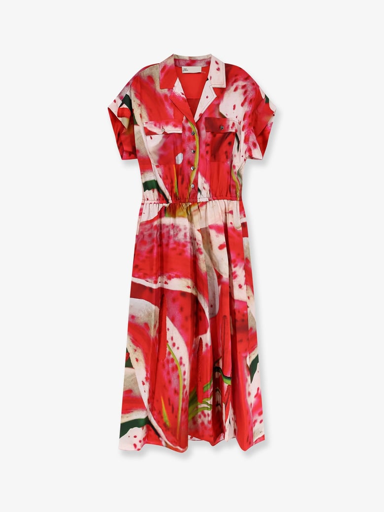silk chemisier dress by Selfnex