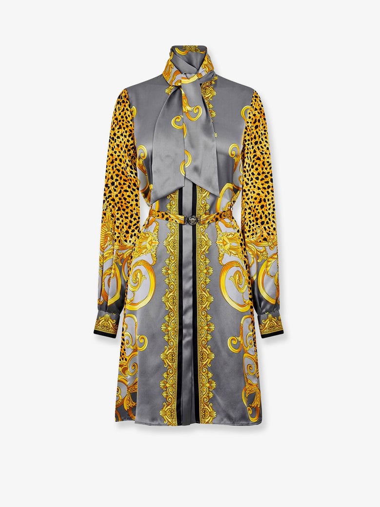 silk chemisier dress by Selfnex