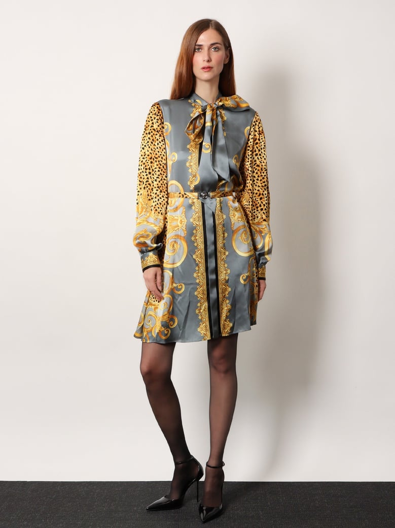 silk chemisier dress by Selfnex