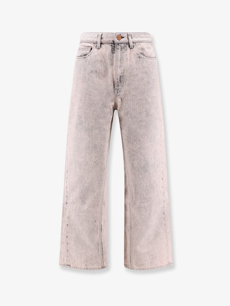 denim jeans with bleached pattern by Selfnex