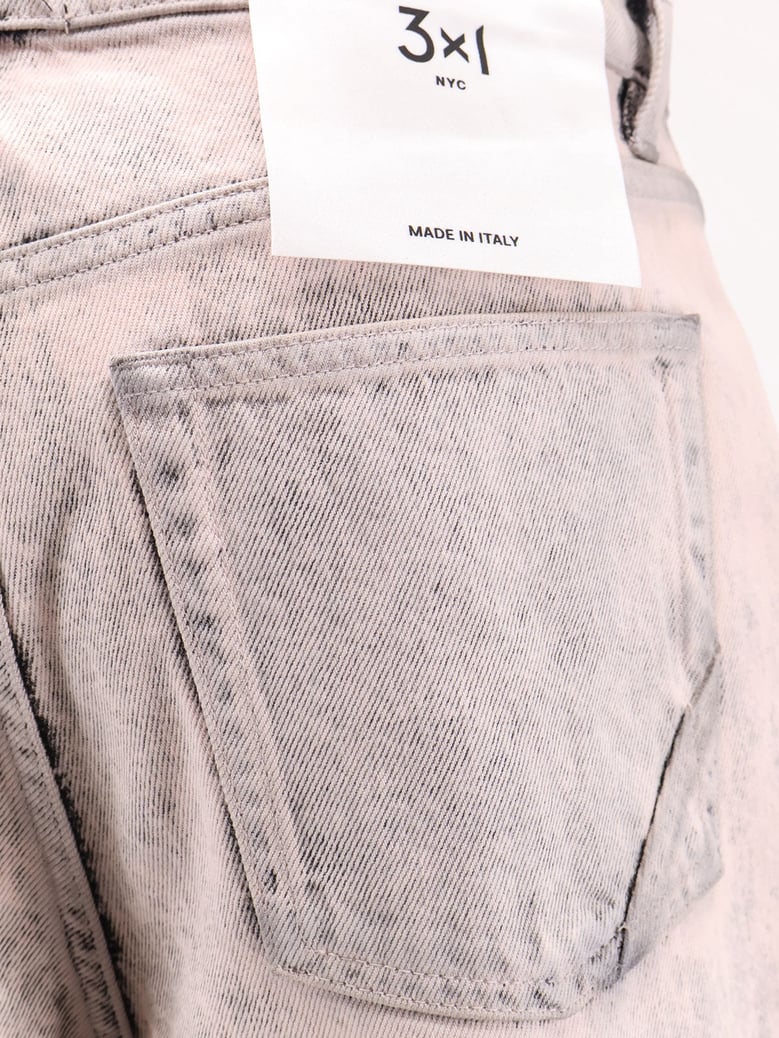 denim jeans with bleached pattern by Selfnex