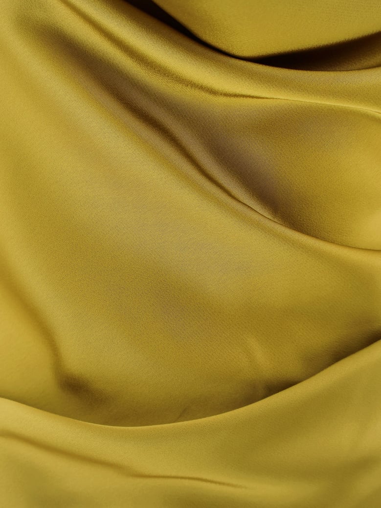 long satin dress yellow by Selfnex