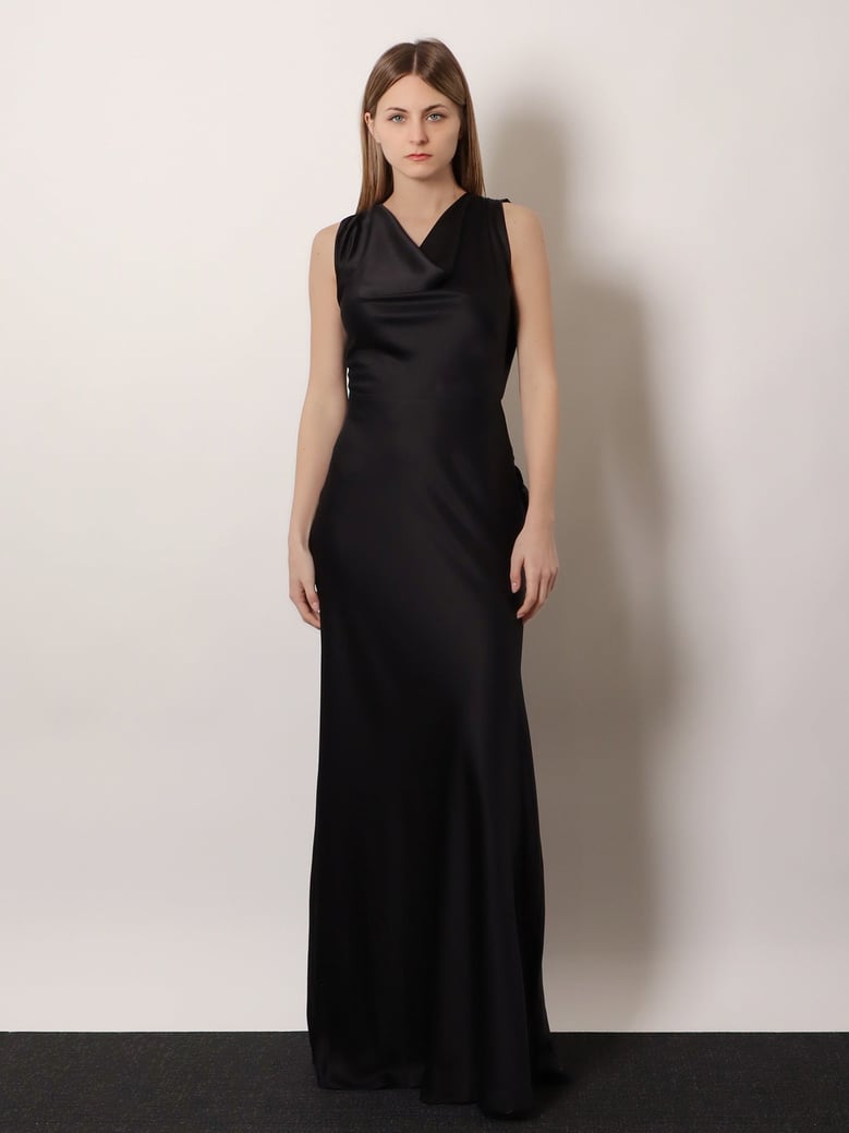 satin long dress by Selfnex