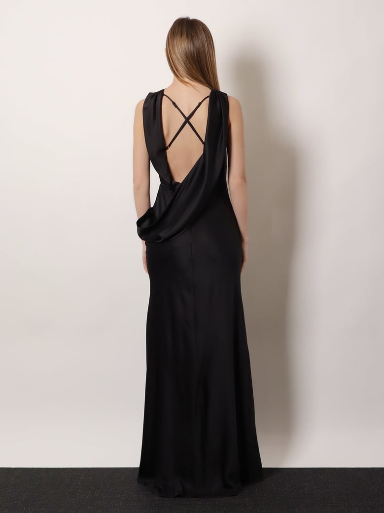 satin long dress by Selfnex