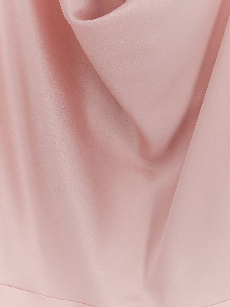 dress long satin pink by Selfnex
