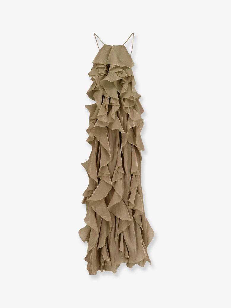 long dress in beige by Selfnex