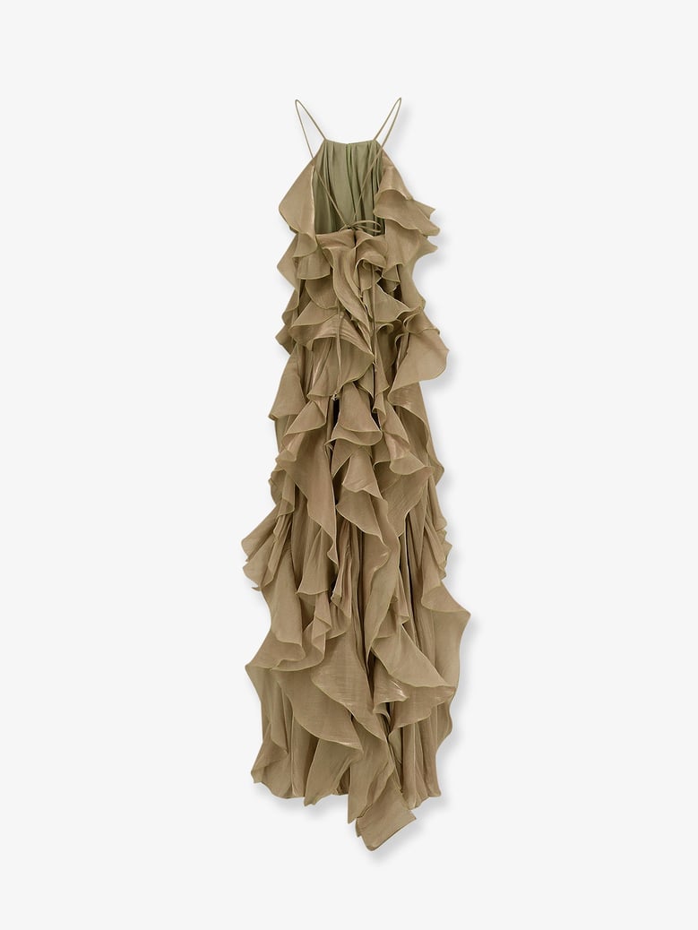 long dress in beige by Selfnex