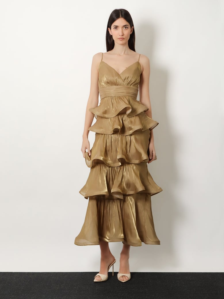 long flounced dress by Selfnex
