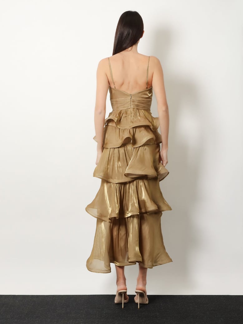 long flounced dress by Selfnex