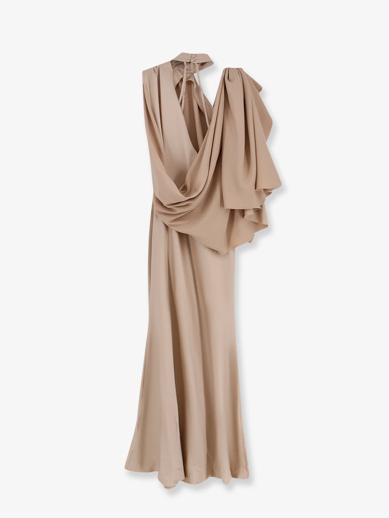 long dress with satin band by Selfnex