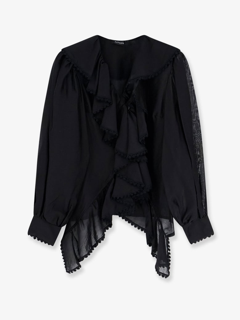 shirt black lyocell by Selfnex