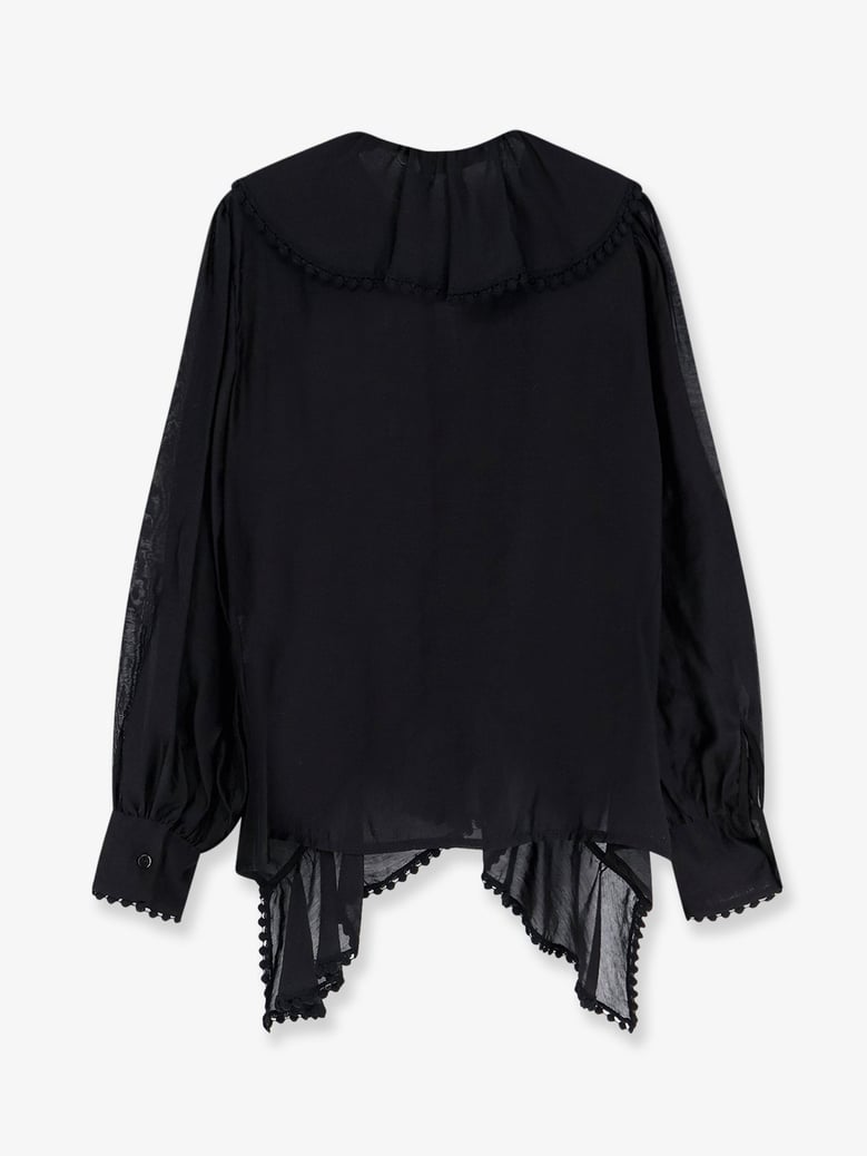 shirt black lyocell by Selfnex