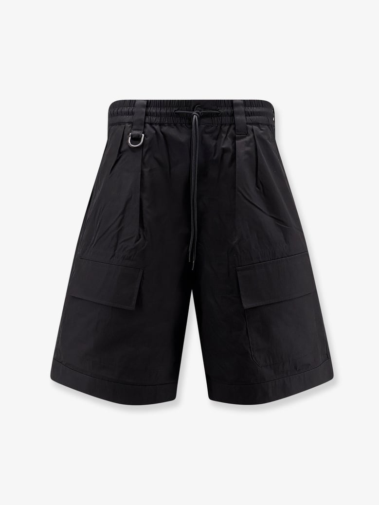 bermuda cargo shorts black cotton blend by Selfnex