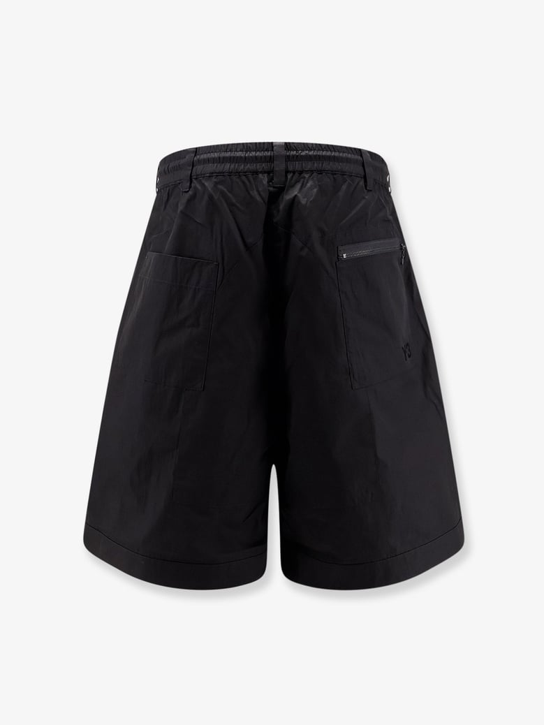 bermuda cargo shorts black cotton blend by Selfnex