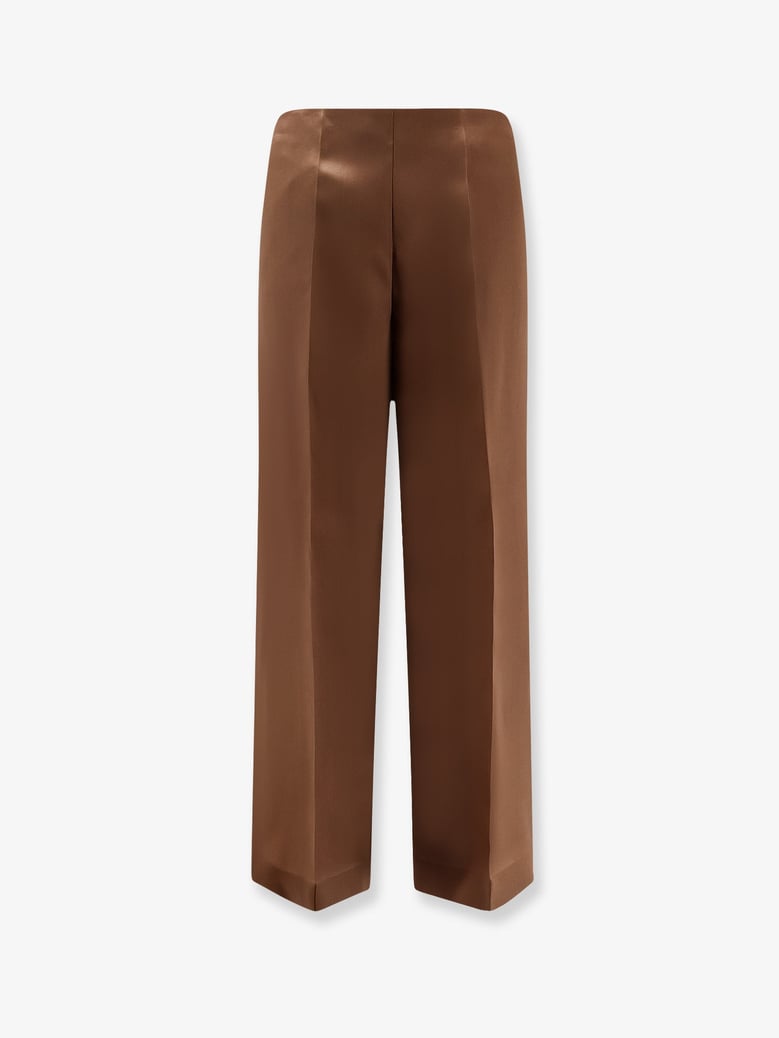 trousers brown silk by Selfnex