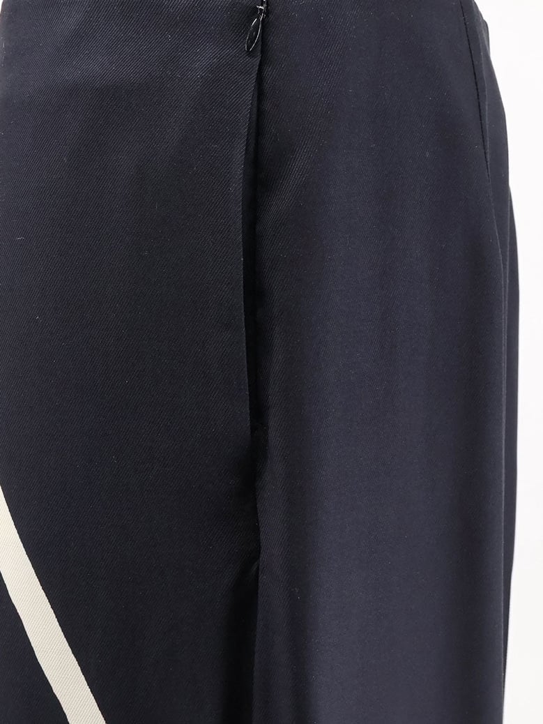 trousers bicolour print black by Selfnex