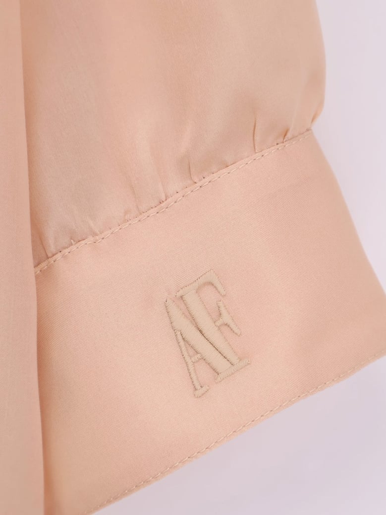 silk shirt pink by Selfnex