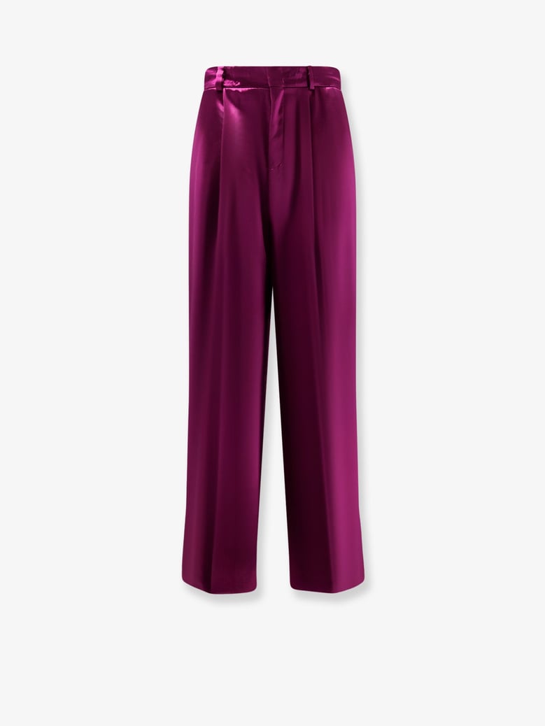 satin trousers with pinces by Selfnex
