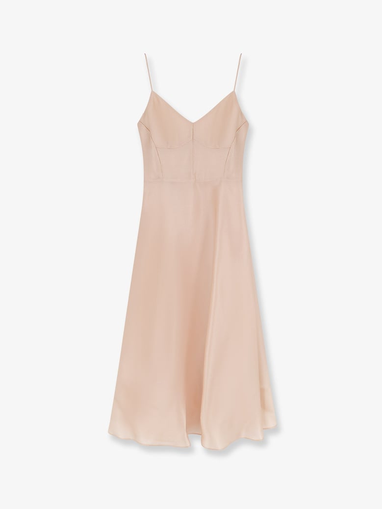 silk dress pink by Selfnex