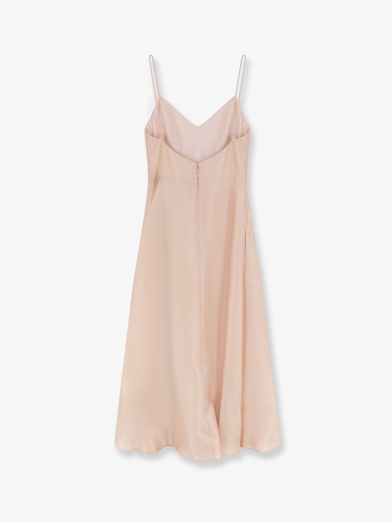 silk dress pink by Selfnex