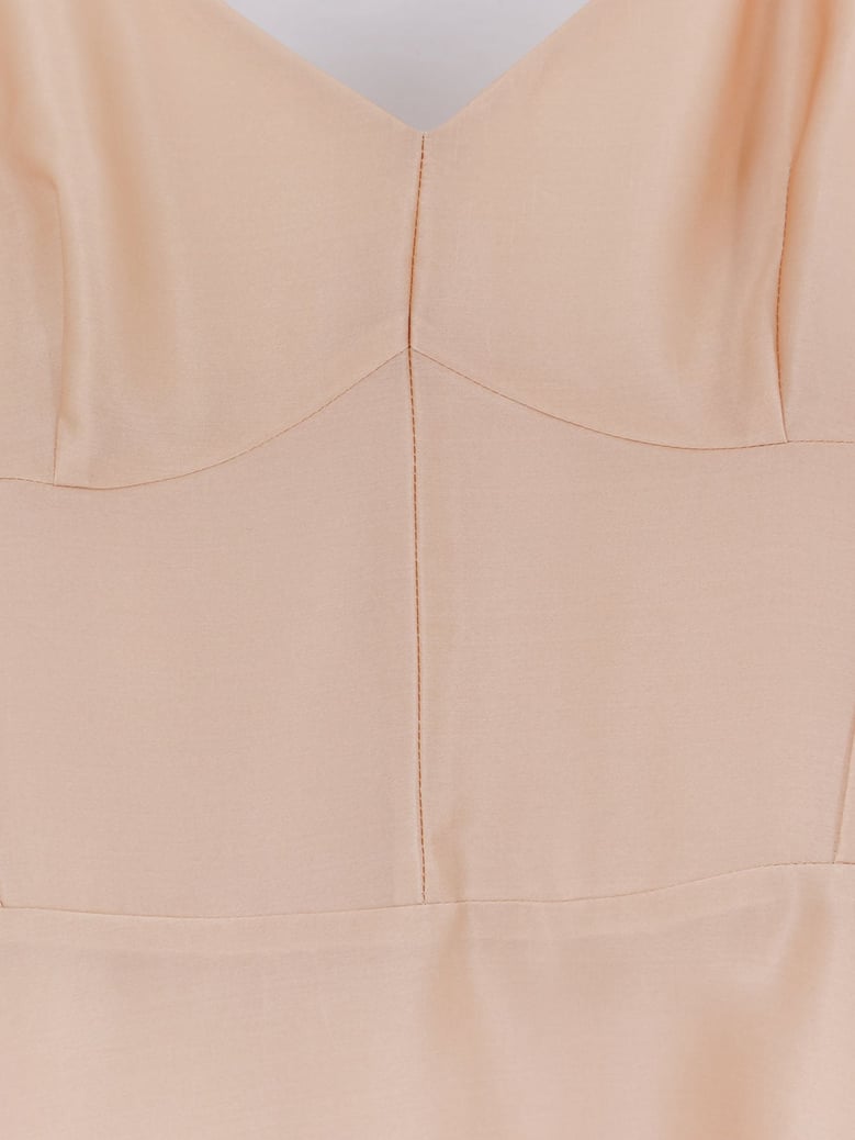 silk dress pink by Selfnex