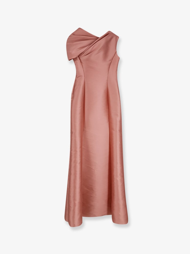 dress mikado long pink by Selfnex