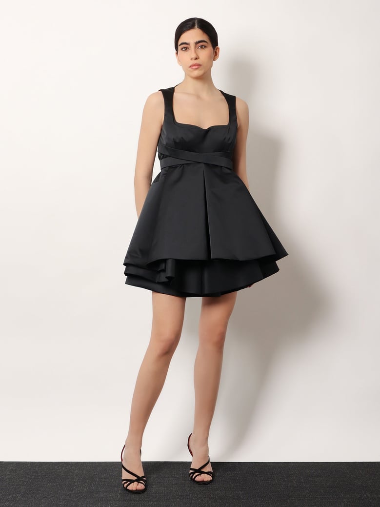 dress taffeta black by Selfnex