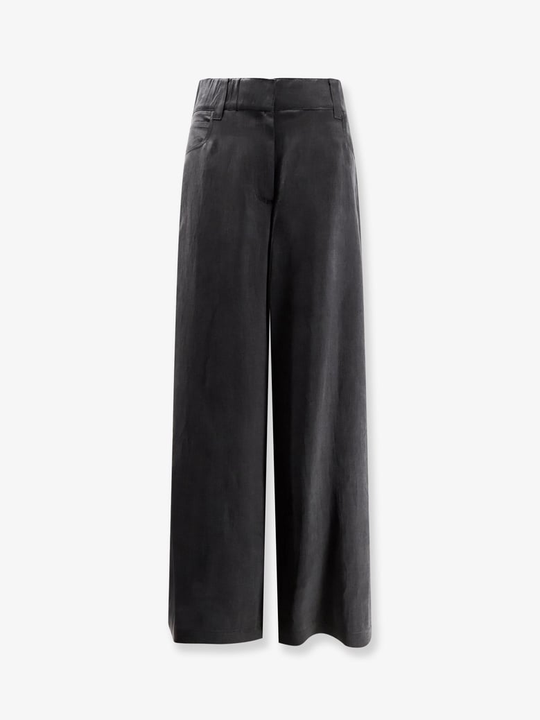wide-leg trousers lyocell-linen grey by Selfnex