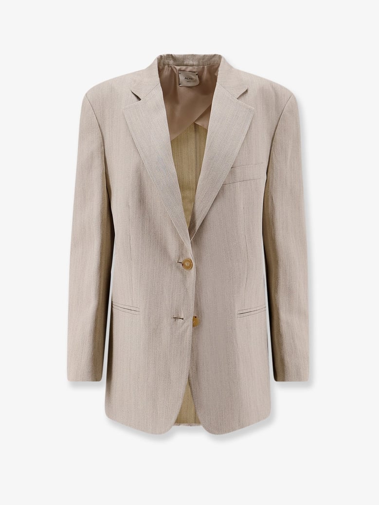 blazer viscose-linen white by Selfnex