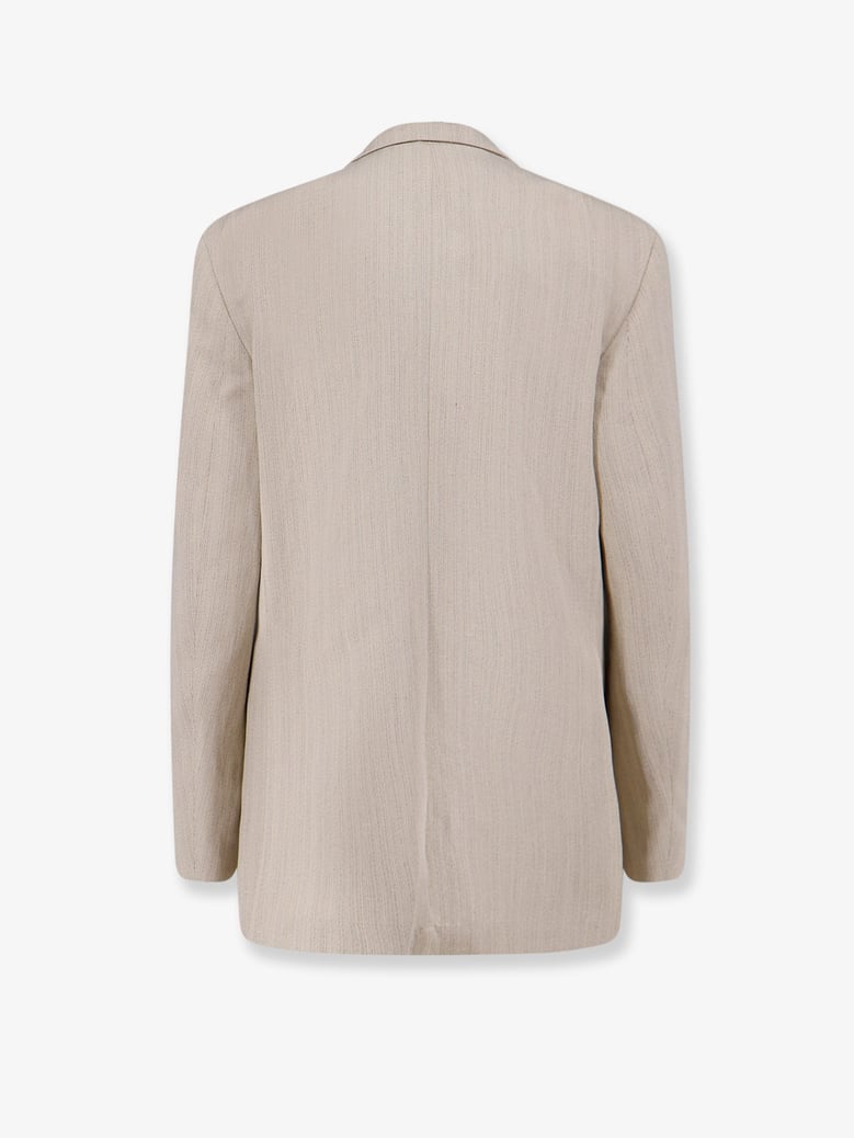 blazer viscose-linen white by Selfnex