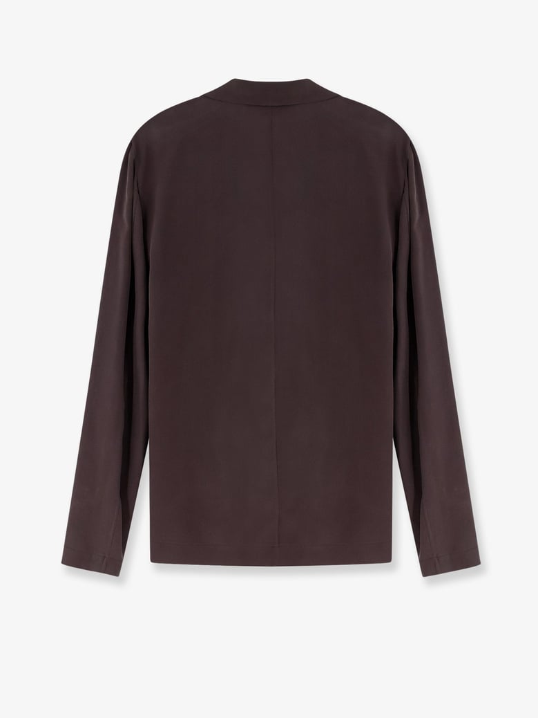 blazer loose silk brown by Selfnex