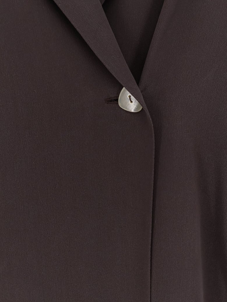 blazer loose silk brown by Selfnex