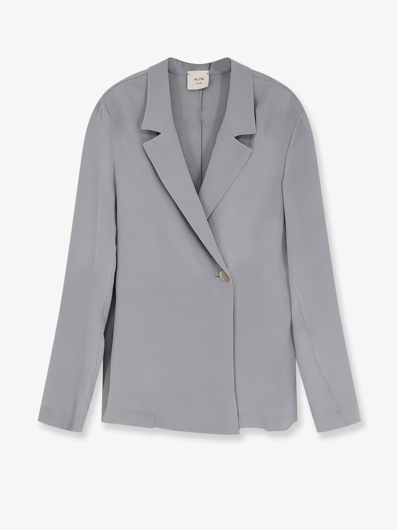 blazer loose silk blue by Selfnex