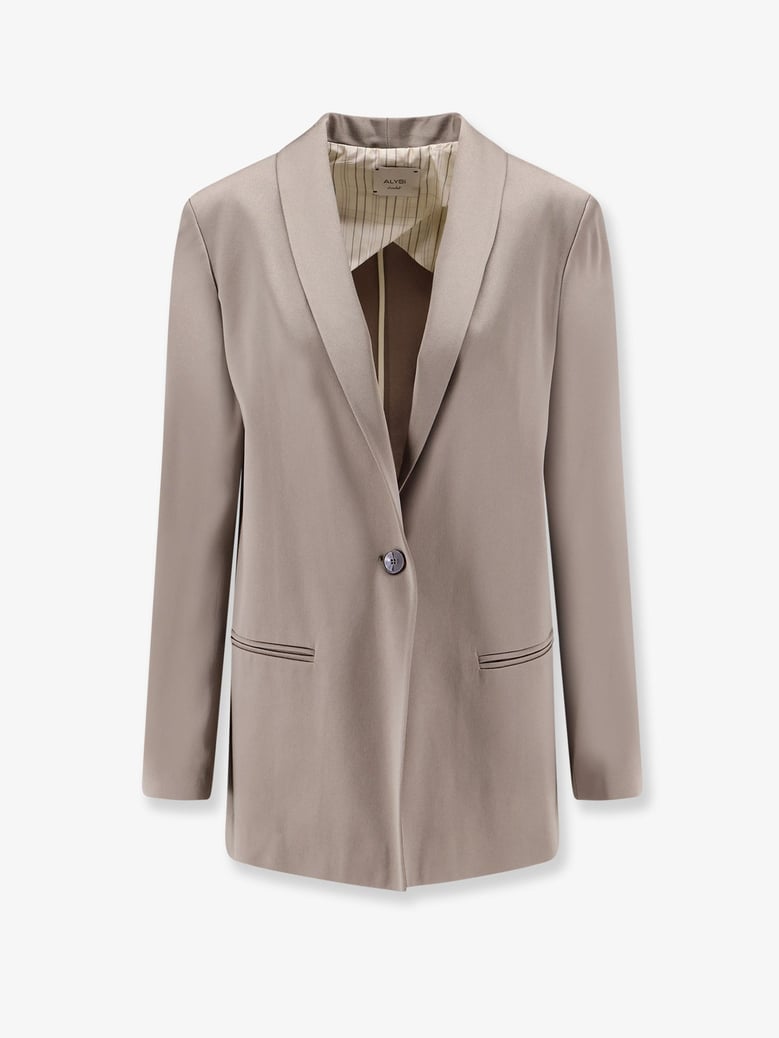 blazer satin grey by Selfnex