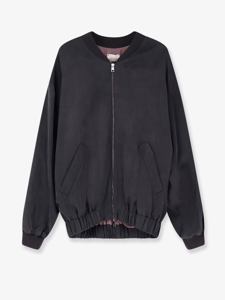 bomber jacket lyocell-linen grey by Selfnex
